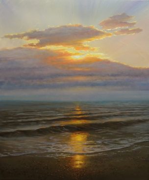 Paskutinė šviesa (The last light). 50x70 cm. Aliejus/drobė (Oil on canvas). Parduota (Sold)