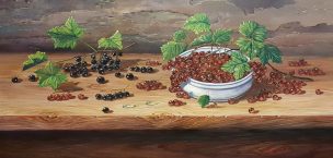 Serbentai (Currants). 80x40 cm. Parduodas (Sold)