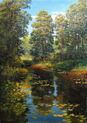 Vasarą prisimenant (Remembering Summer), 50x70 cm, parduotas (sold)