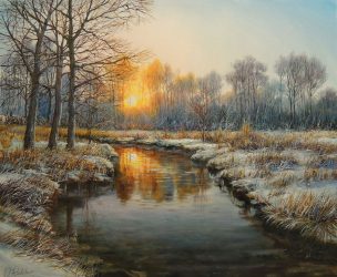 Winter glow (Žiemos švytėjimas), 60x50 cm