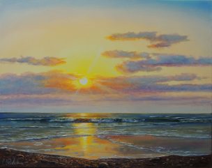 Good Night Sun - 50 x 40 cm